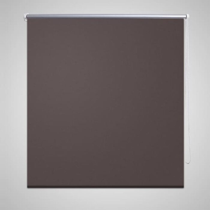 Store enrouleur occultant 160 x 230 cm marron – Image 1