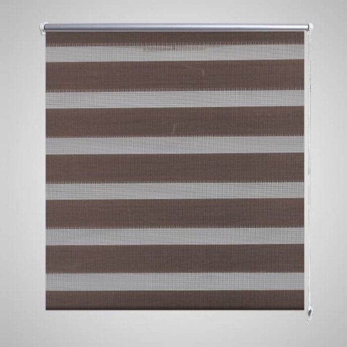 Store enrouleur tamisant 40 x 100 cm marron – Image 1