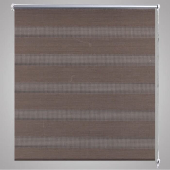 Store enrouleur tamisant 140 x 175 cm marron – Image 2