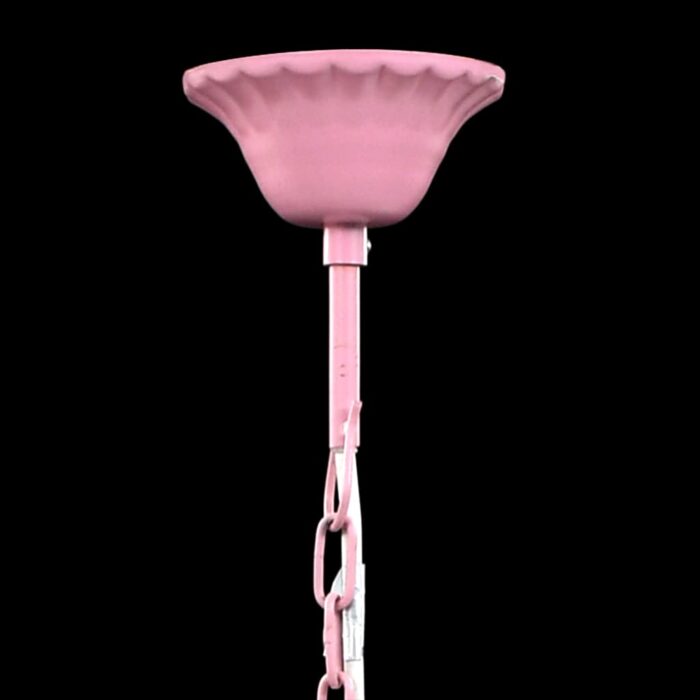 Lustre avec 5 ampoules Crystal rose – Image 7