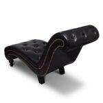 Chaise longue Marron Similicuir – Image 2
