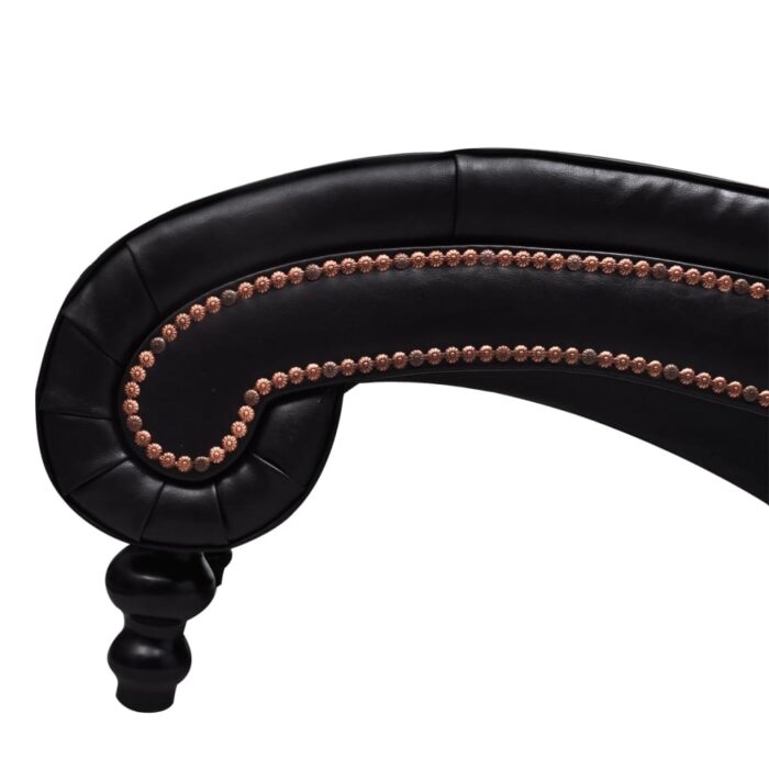 Chaise longue Marron Similicuir – Image 3