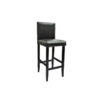 Set de 1 table de bar et 4 tabourets noir – Image 4