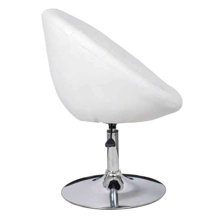 Tabouret de bar Blanc Similicuir – Image 2