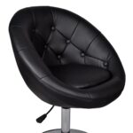 Tabouret de bar Noir Similicuir – Image 2