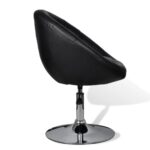 Tabouret de bar Noir Similicuir – Image 3