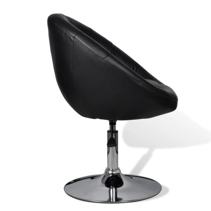 Tabouret de bar Noir Similicuir – Image 3