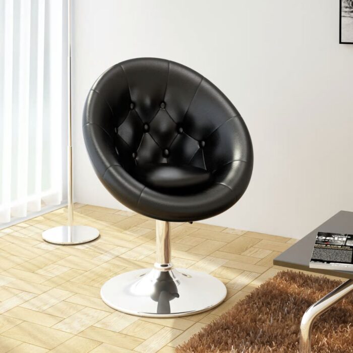 Tabouret de bar Noir Similicuir – Image 1