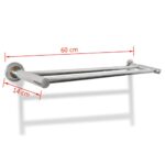 Porte serviettes double - Barre Fixe 2 tubes – Image 5