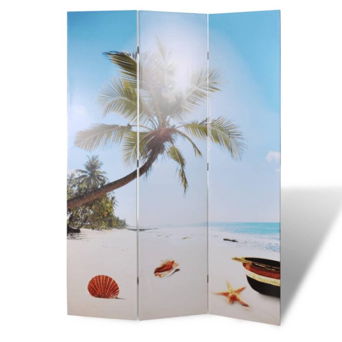 Cloison de séparation pliable 120 x 170 cm Plage – Image 1
