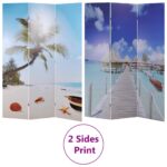 Cloison de séparation pliable 120 x 170 cm Plage – Image 5