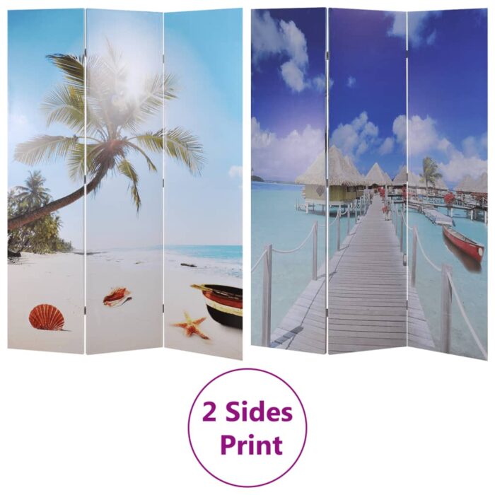 Cloison de séparation pliable 120 x 170 cm Plage – Image 5