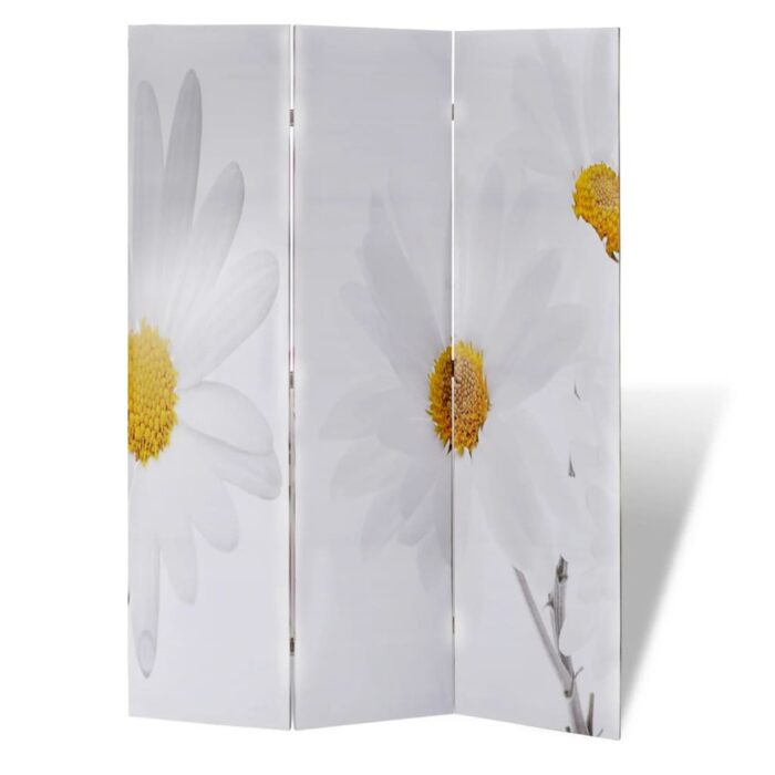 Cloison de séparation pliable 120 x 170 cm Fleur – Image 3