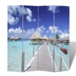 Cloison de séparation pliable 160 x 170 cm Plage