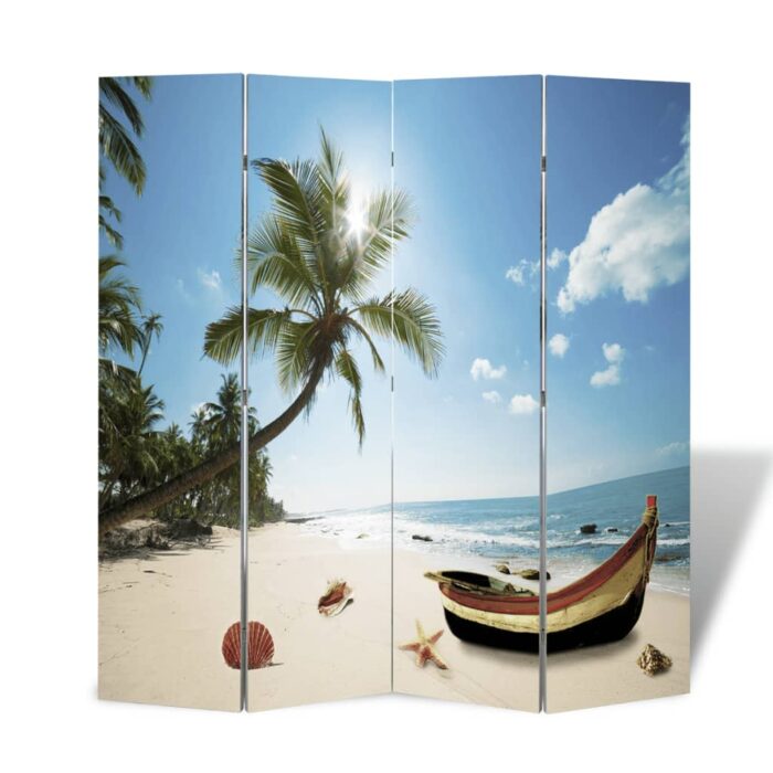 Cloison de séparation pliable 160 x 170 cm Plage – Image 3