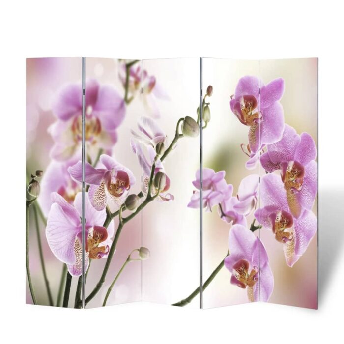 Cloison de séparation pliable 200 x 170 cm Fleur – Image 3