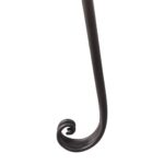 Chaise longue de jardin 128 cm Acier Antique Marron – Image 2