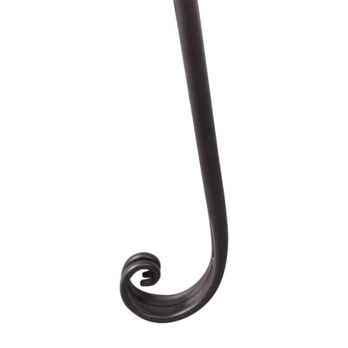 Chaise longue de jardin 128 cm Acier Antique Marron – Image 2