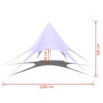 Tente de jardin en forme d'étoile 12 m – Image 5