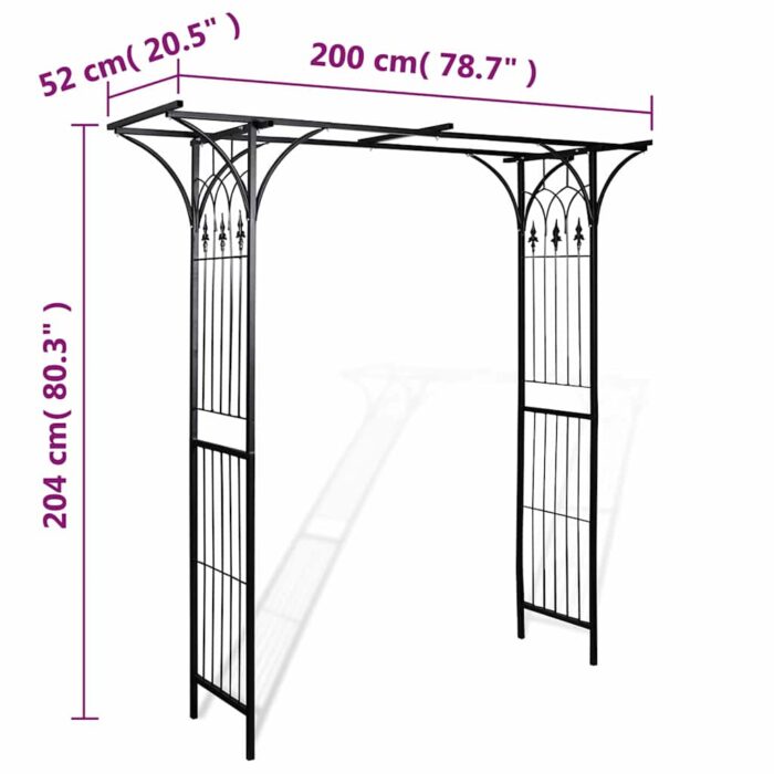 Arche de jardin 200x52x204 cm – Image 4
