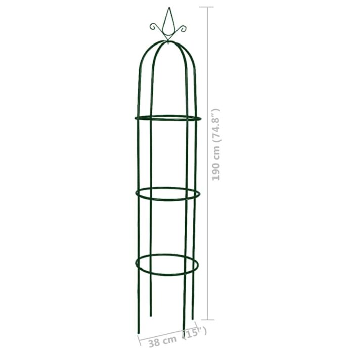 Arche de jardin en forme de tour 2 pcs – Image 5