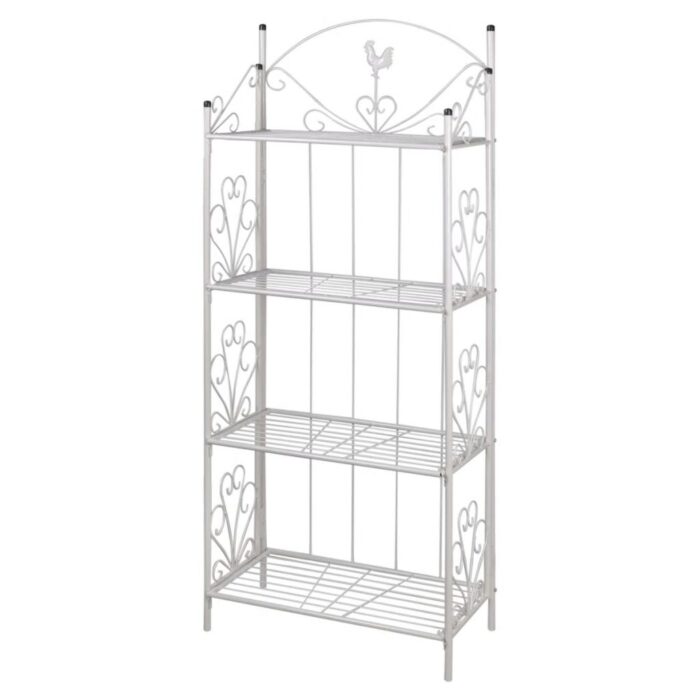 Support pour plantes Carré Blanc – Image 1