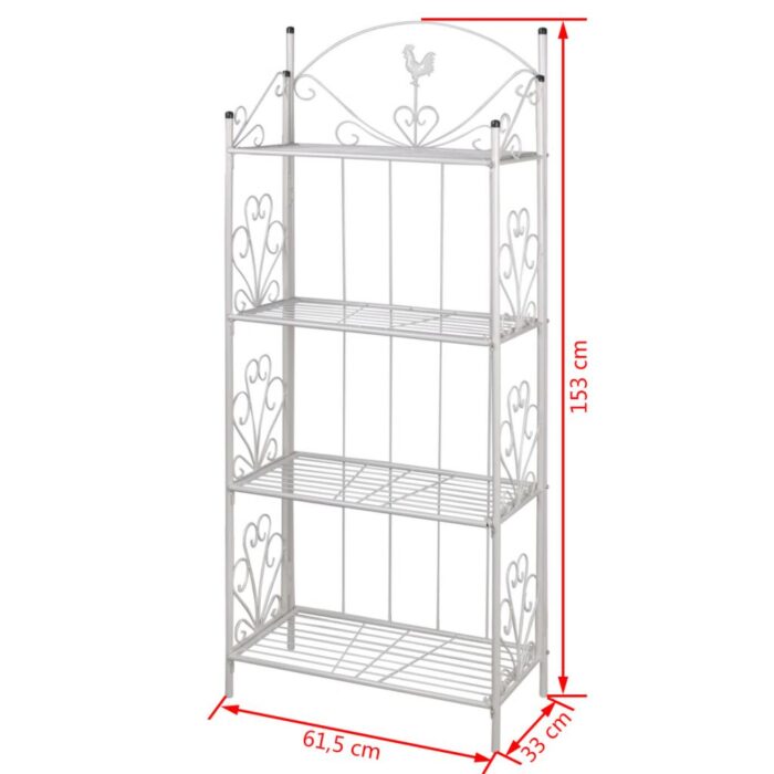 Support pour plantes Carré Blanc – Image 3