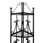 Étagère d’angle pour plantes en noir – Image 2