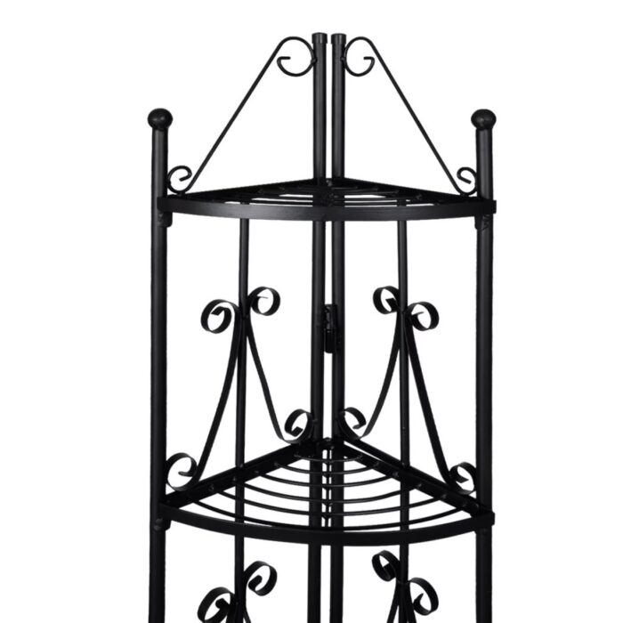 Étagère d’angle pour plantes en noir – Image 2
