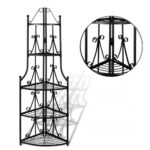 Étagère d’angle pour plantes en noir – Image 3