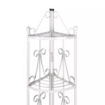 Étagère d’angle pour plantes en blanc – Image 2