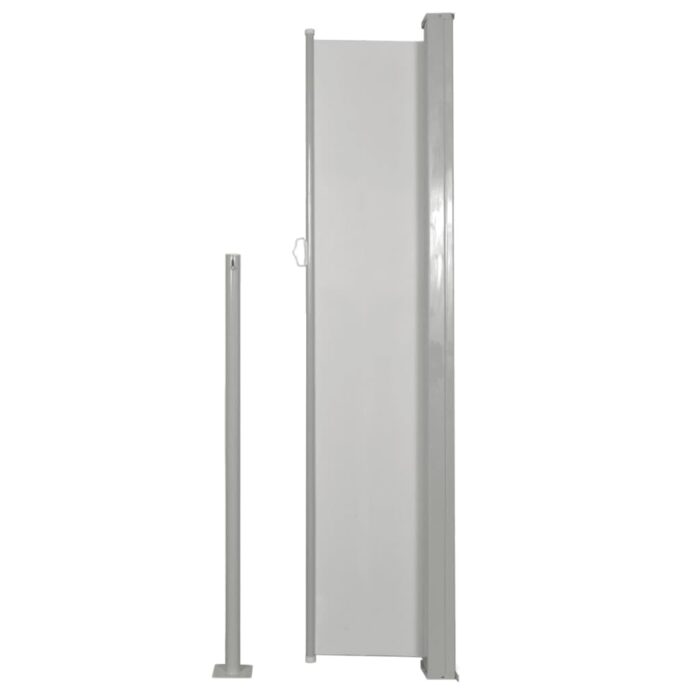 Auvent latéral de patio 160x300 cm Couleur crème – Image 2