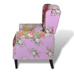 Fauteuil avec design de patchwork Tissu – Image 2