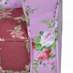 Fauteuil avec design de patchwork Tissu – Image 3