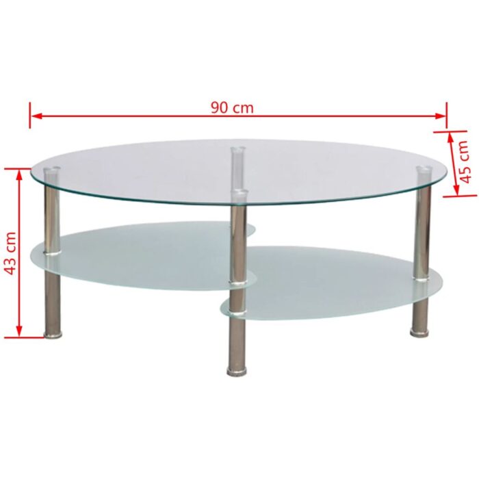 Table basse avec design exclusif Blanc – Image 2