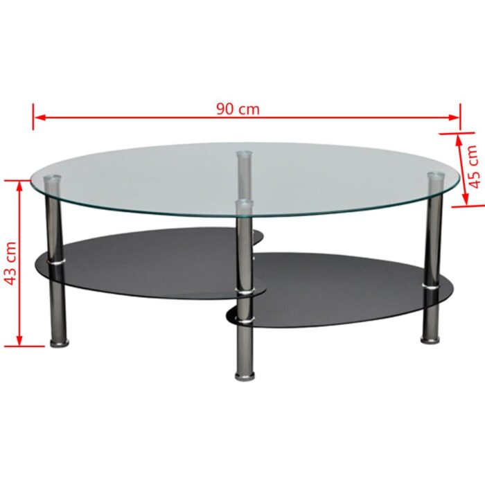 Table basse avec design exclusif Noir – Image 2