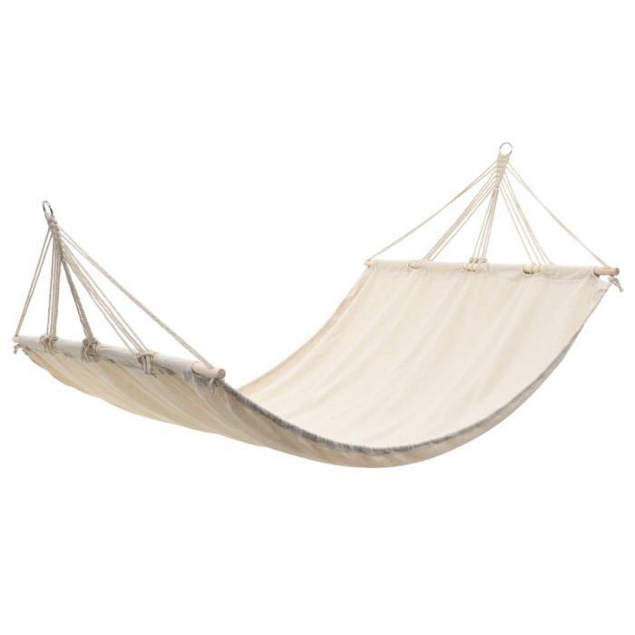Hamac couleur crème 210 cm x 150 cm – Image 1