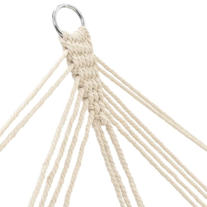 Hamac couleur crème 210 cm x 150 cm – Image 3