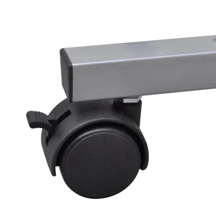 Bureau d'ordinateur avec plateau à clavier coulissant Marron – Image 3