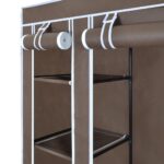 Armoire avec compartiments et tiges 45 x 150 x 176 cm Marron – Image 4
