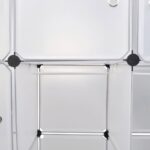 Armoire modulaire 14 compartiments blanc 37 x 146 x 180,5 cm – Image 3