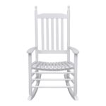 Chaise à bascule avec siège incurvé Blanc Bois – Image 3