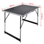 Table à coller 3 pcs pliable Hauteur réglable – Image 6