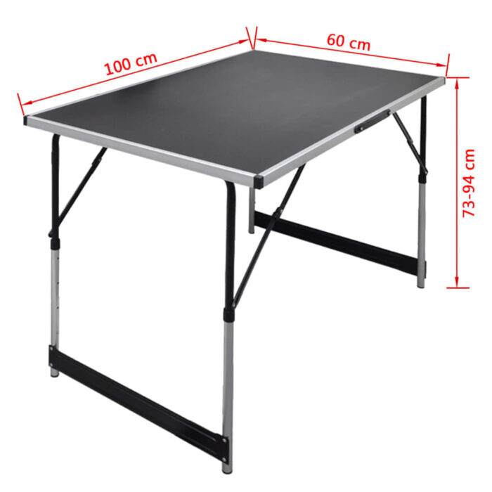 Table à coller 3 pcs pliable Hauteur réglable – Image 6