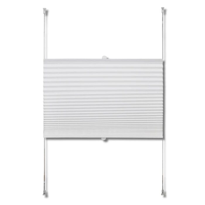Store plissé 40x100 cm Blanc – Image 2