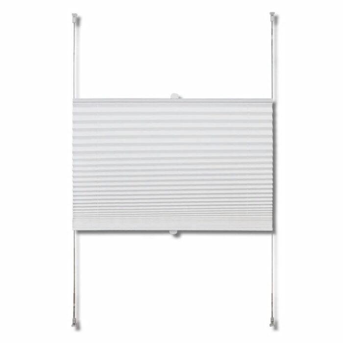 Store plissé 70x125 cm Blanc – Image 2