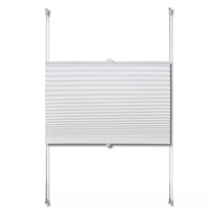 Store plissé 80x125 cm Blanc – Image 2