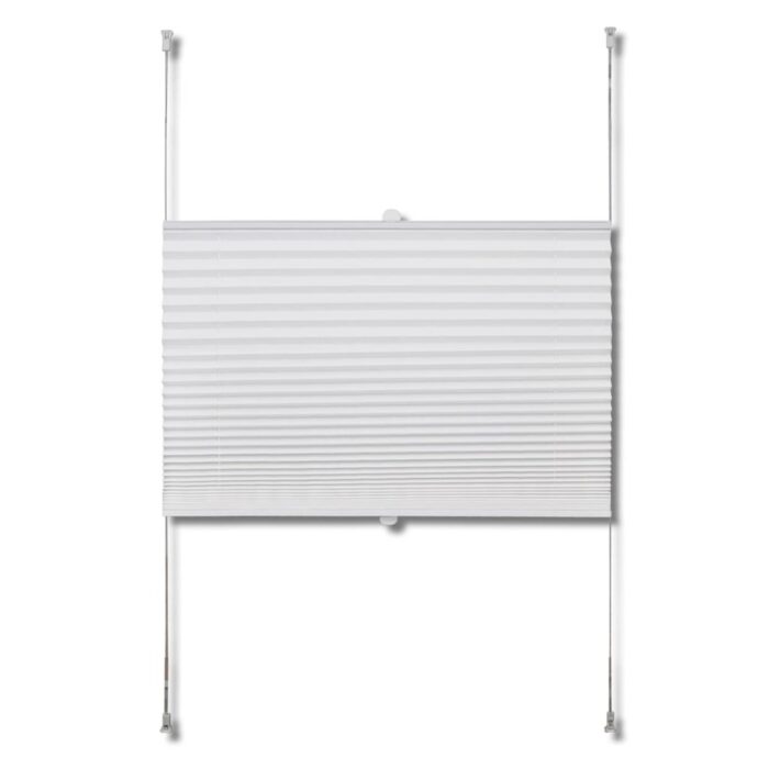 Store plissé 100x200 cm Blanc – Image 2