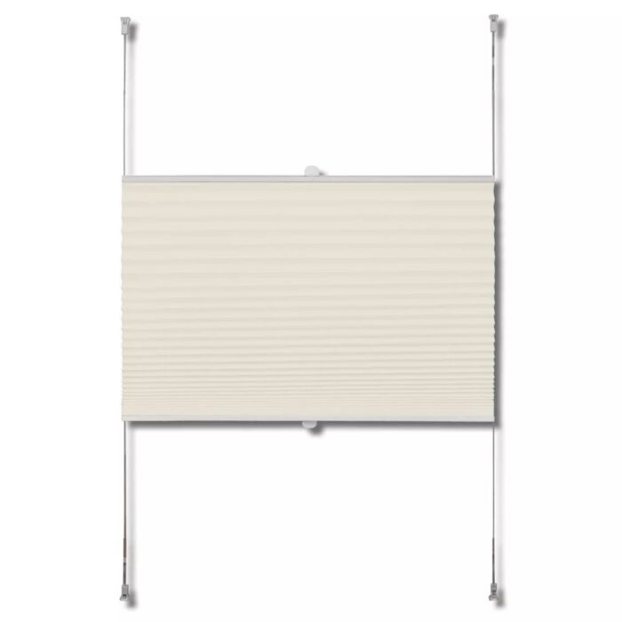 Store plissé 100x150 cm Crème – Image 2
