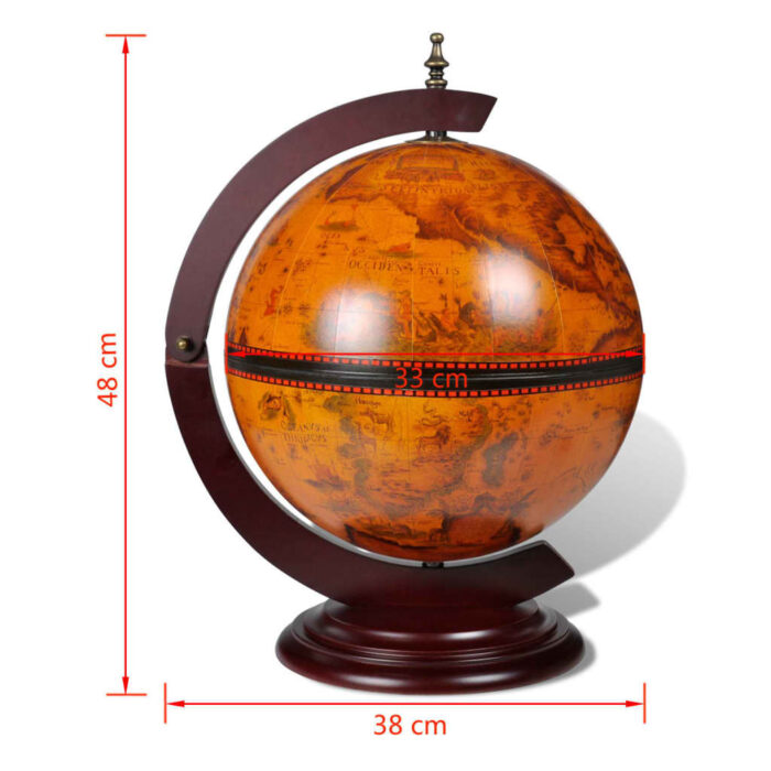 Support de vin sous forme de globe Bois d'eucalyptus – Image 4
